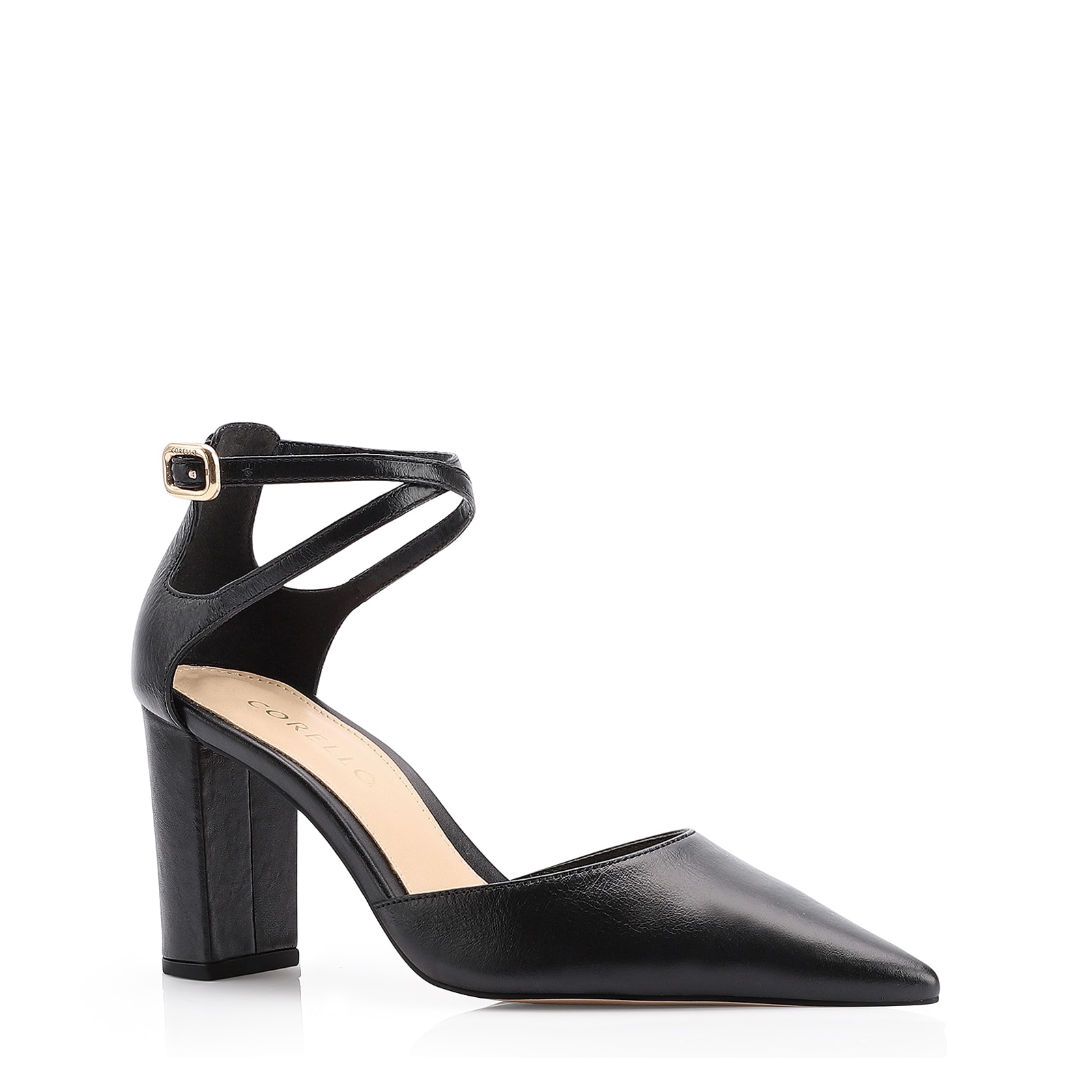 Scarpin Couro Preto