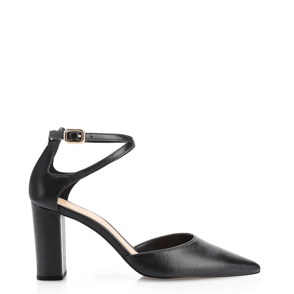 Scarpin Couro Preto - imagem 2