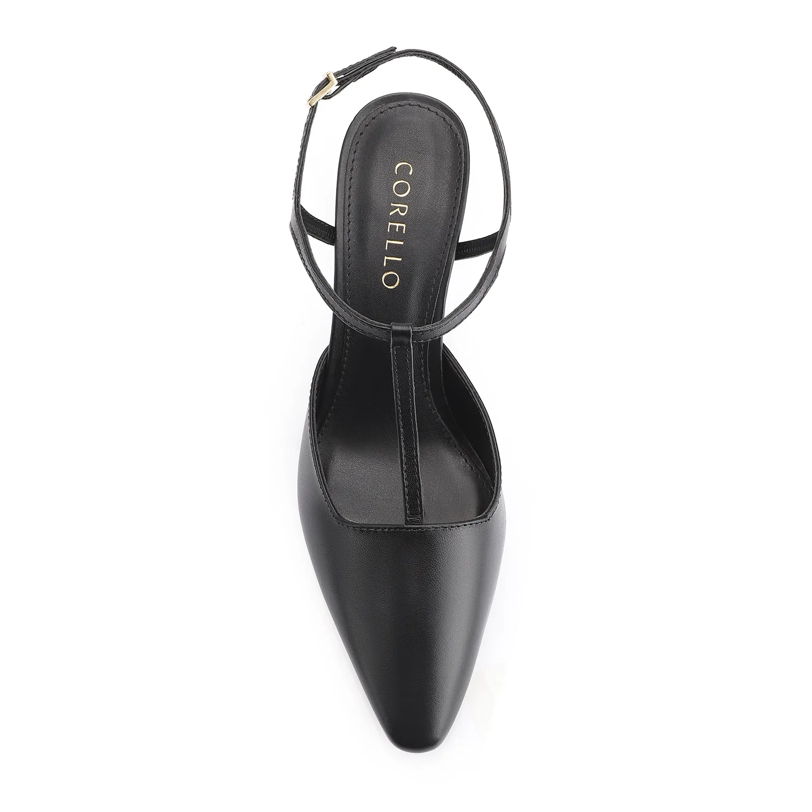 Scarpin Couro Preto