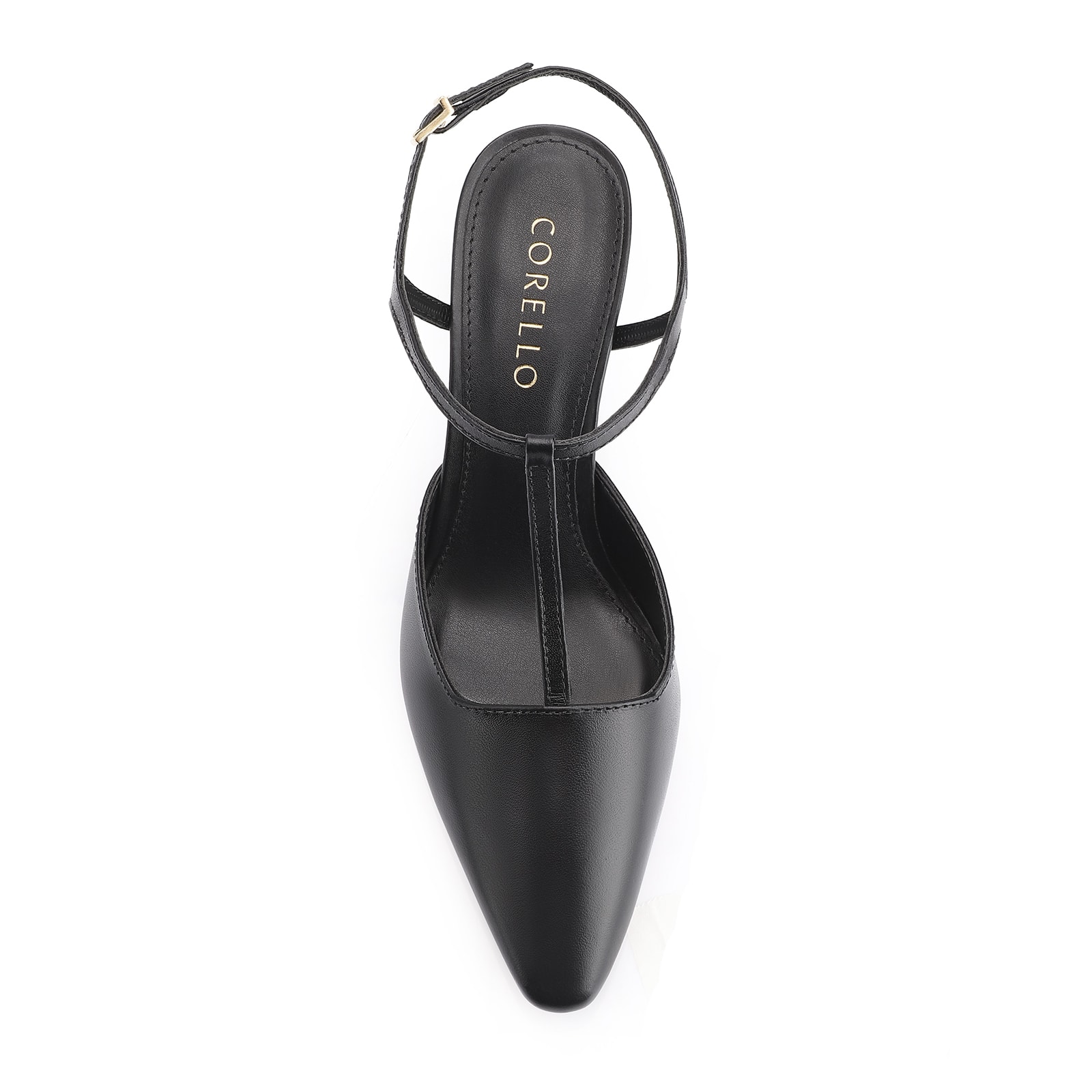 Scarpin Couro Preto