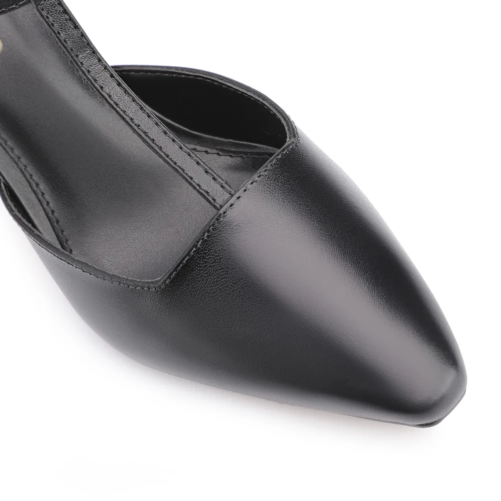 Scarpin Couro Preto - imagem 6