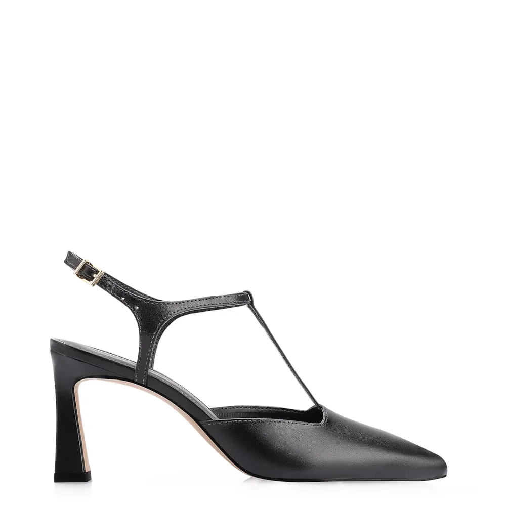 Scarpin Couro Preto - imagem 2