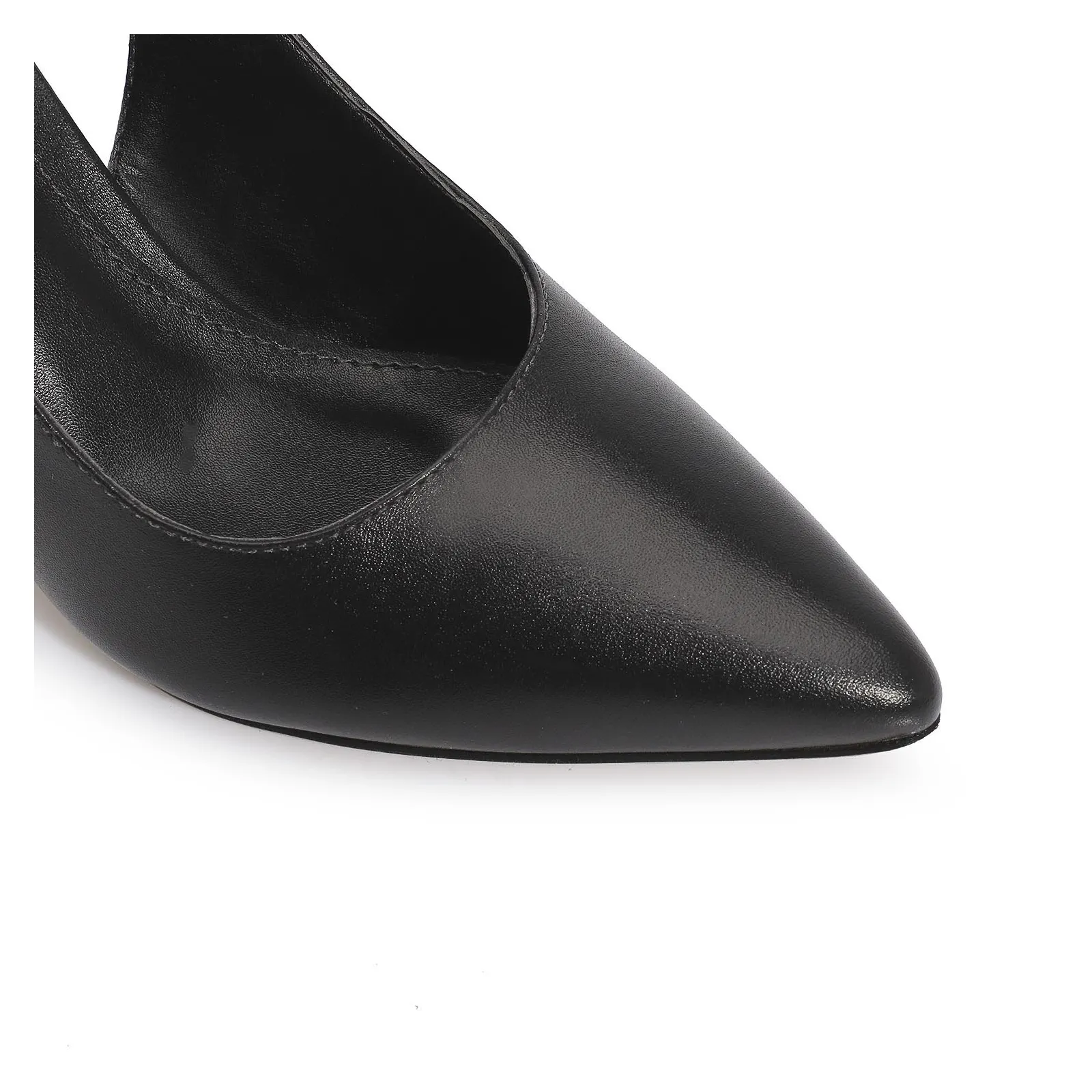 Scarpin Couro Preto