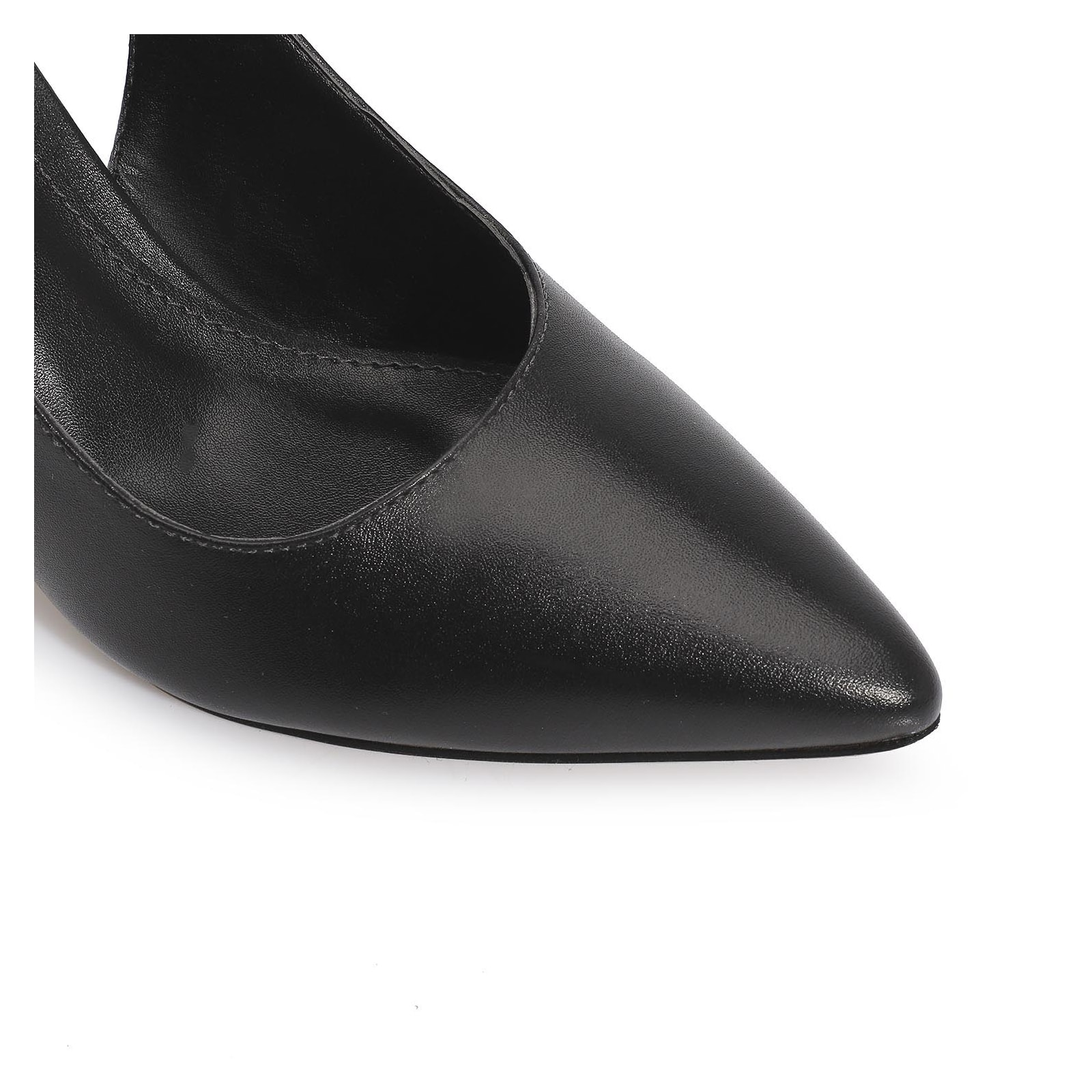 Scarpin Couro Preto