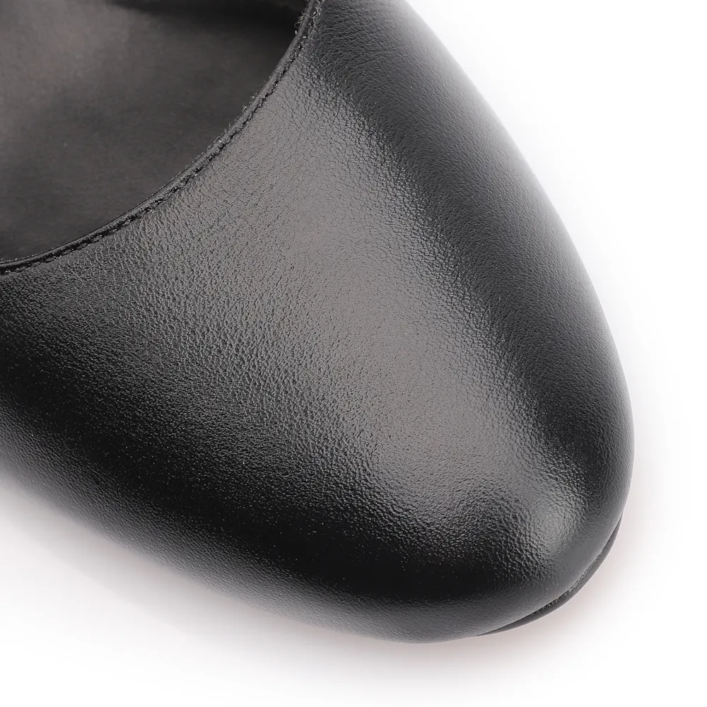 Scarpin Couro Preto - imagem 6
