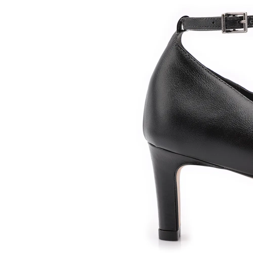 Scarpin Couro Preto - imagem 7