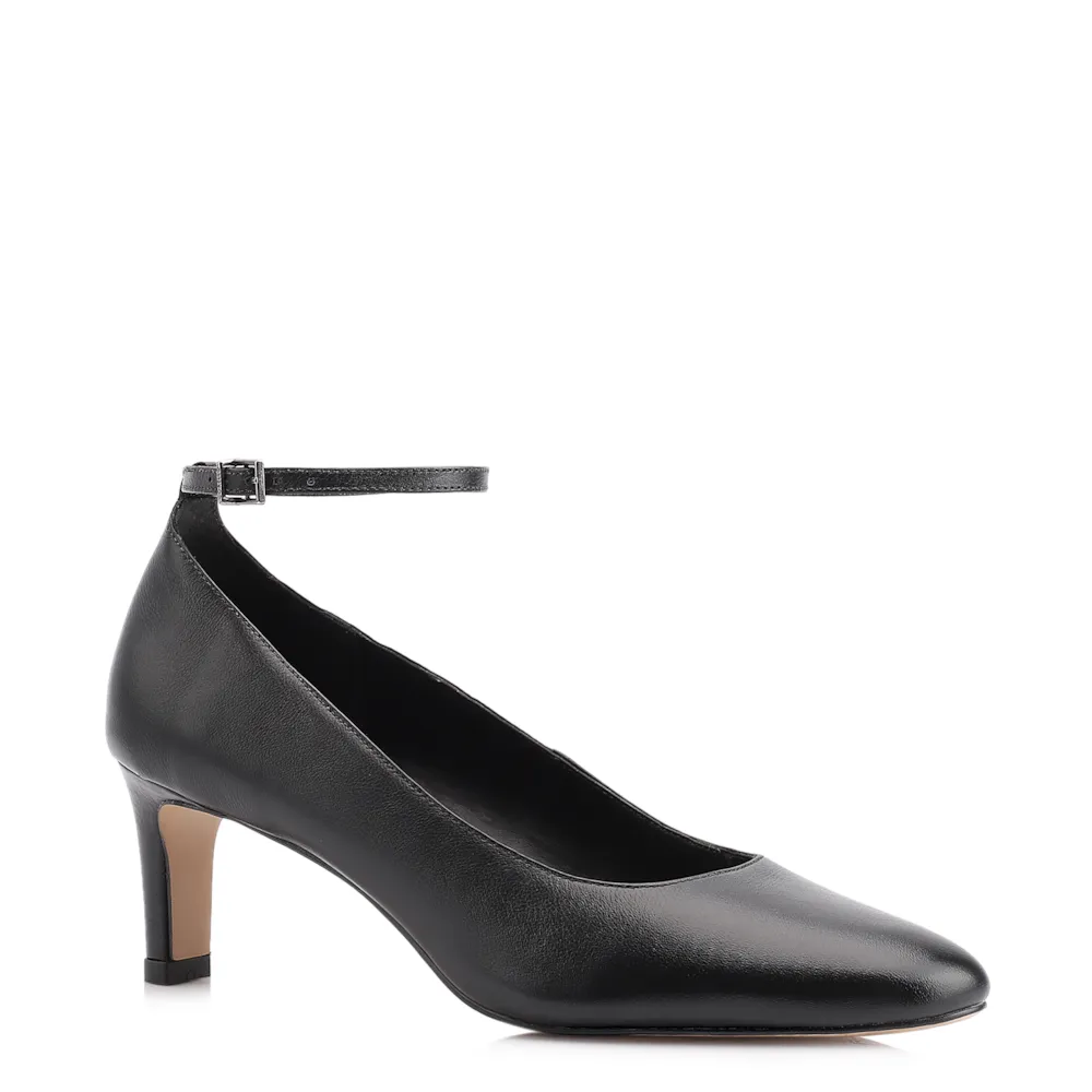 Scarpin Couro Preto