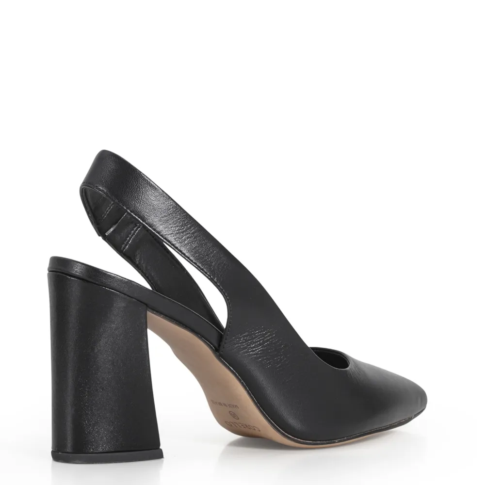 Scarpin Couro Preto - imagem 4