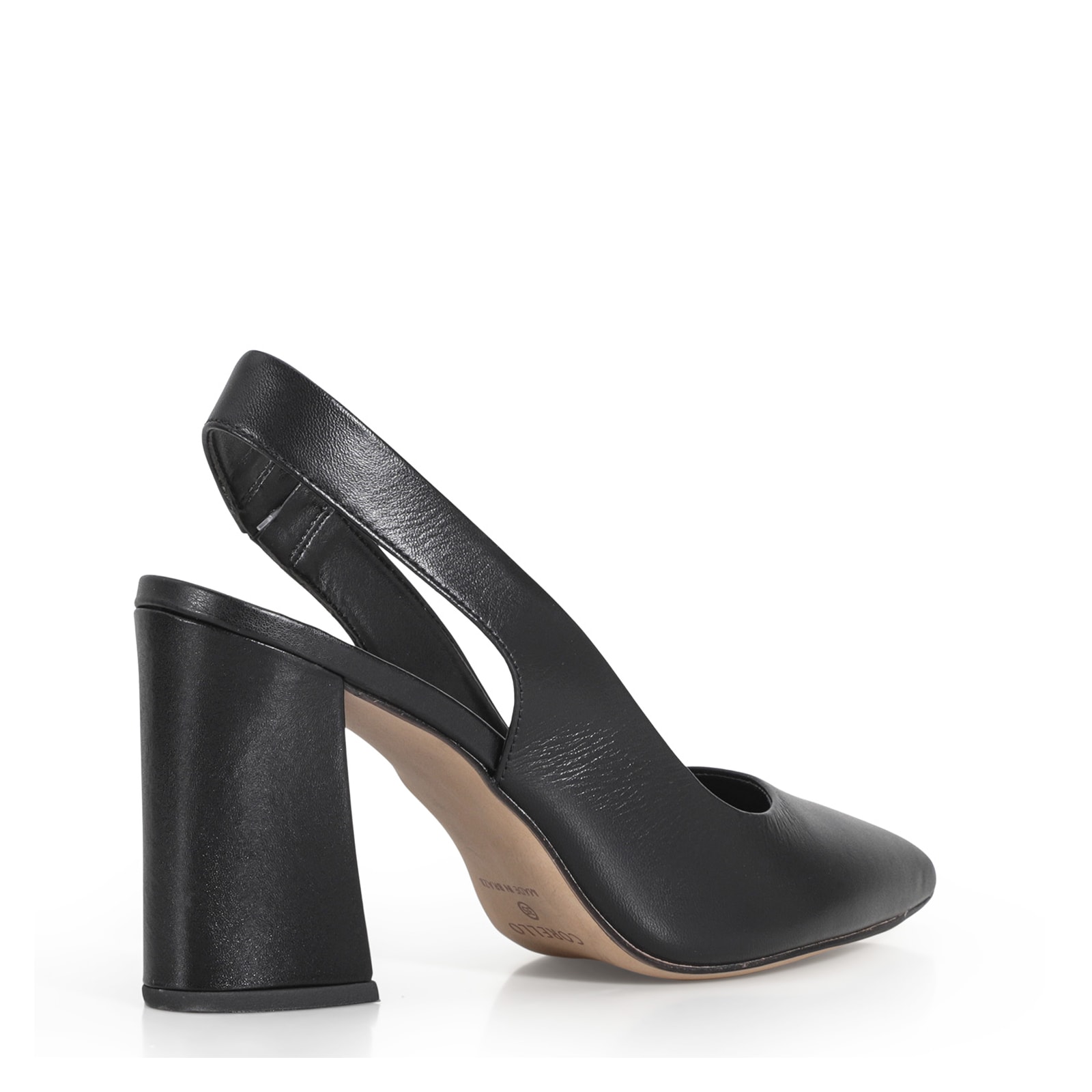 Scarpin Couro Preto