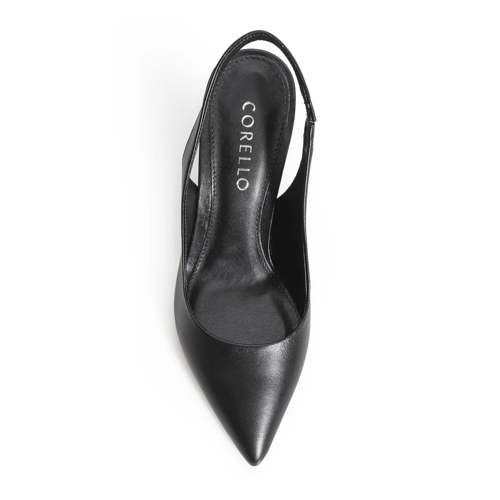 Scarpin Couro Preto