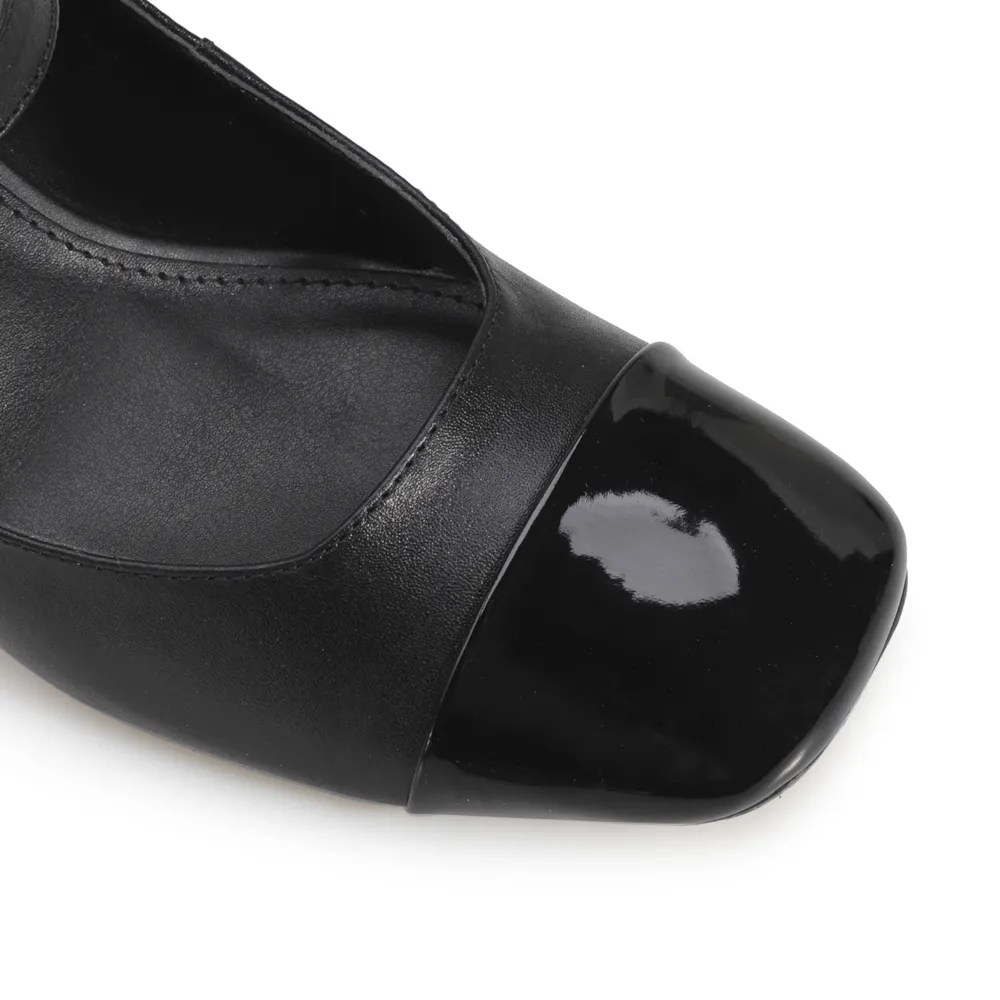 Scarpin Couro Preto - imagem 7