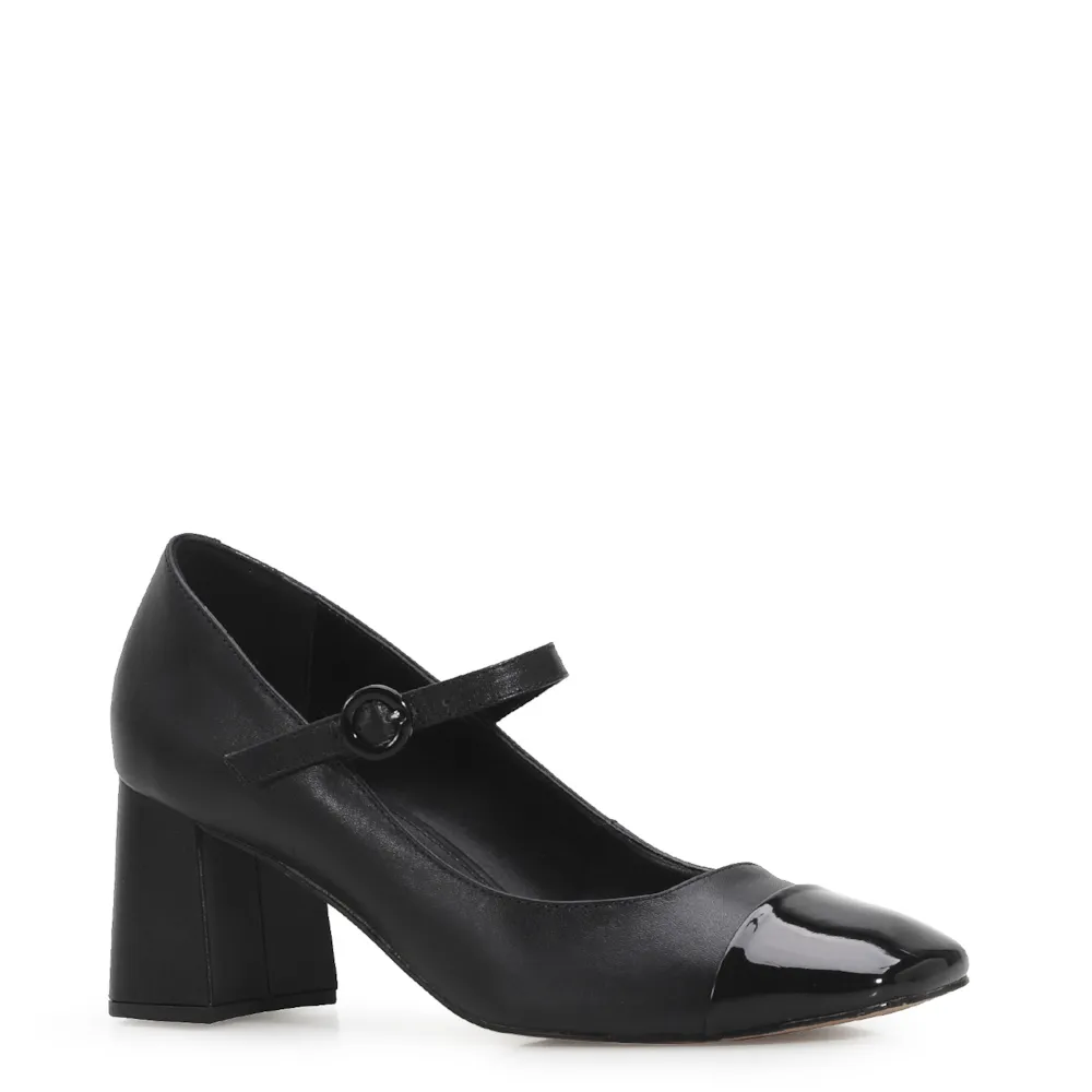 Scarpin Couro Preto