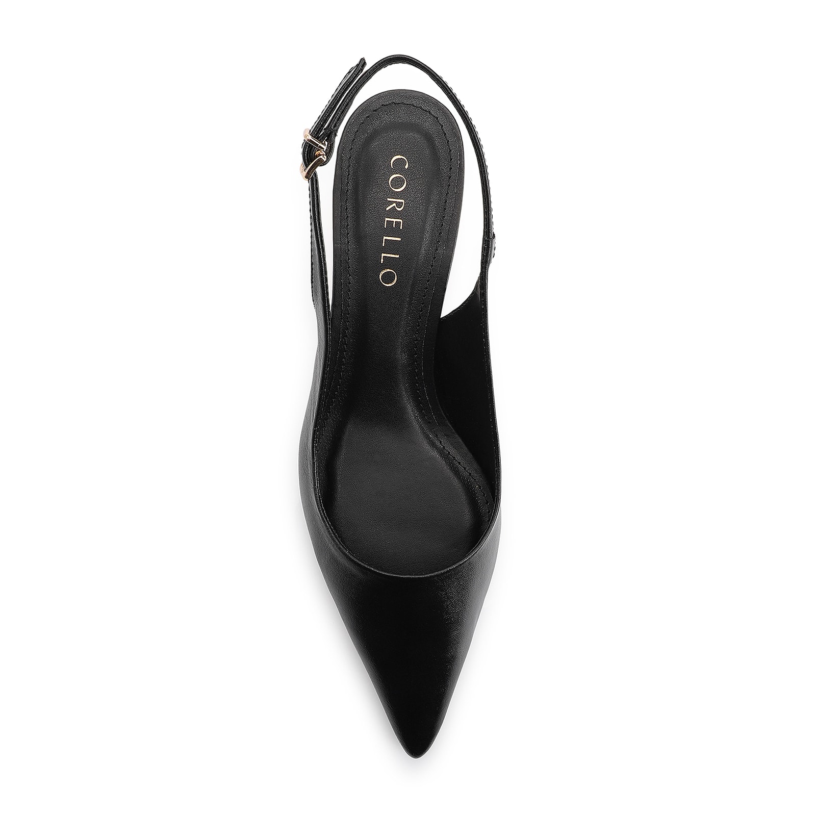 Scarpin Couro Preto