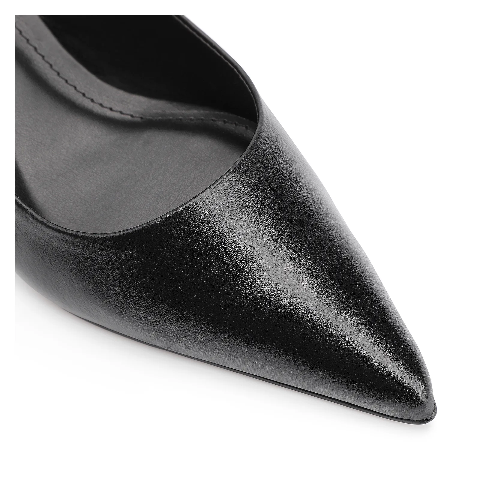 Scarpin Couro Preto