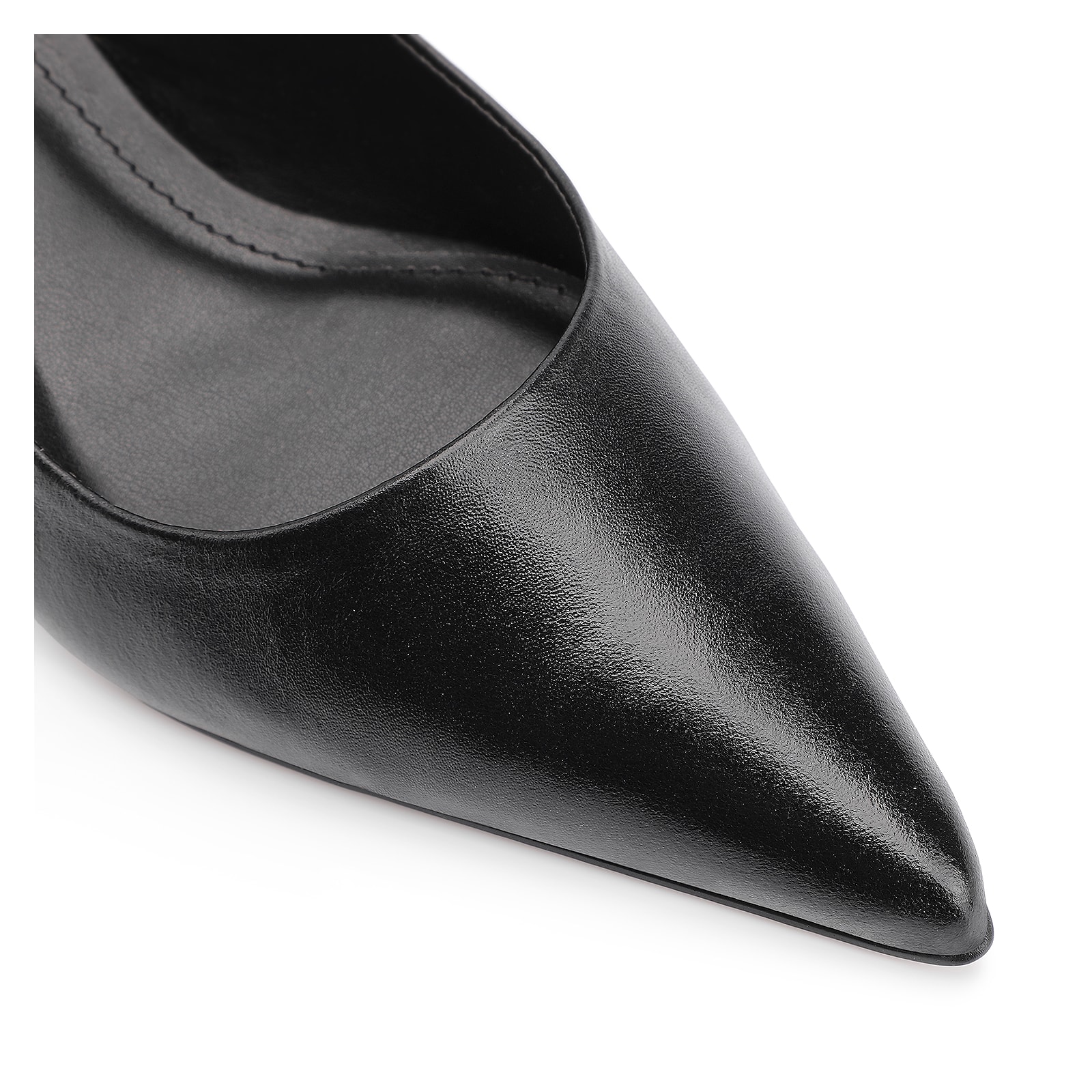 Scarpin Couro Preto