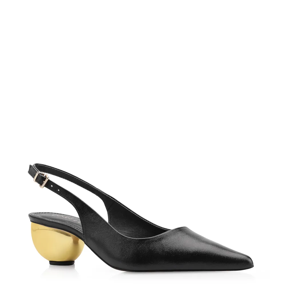 Scarpin Couro Preto