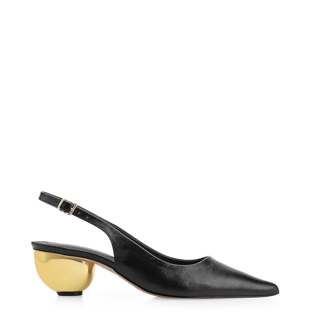Scarpin Couro Preto - imagem 2