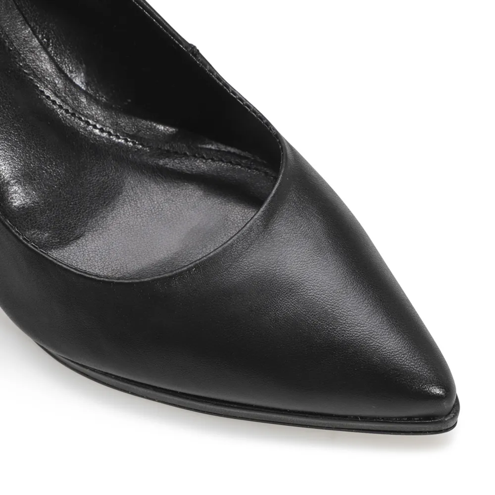 Scarpin Couro Preto - imagem 6