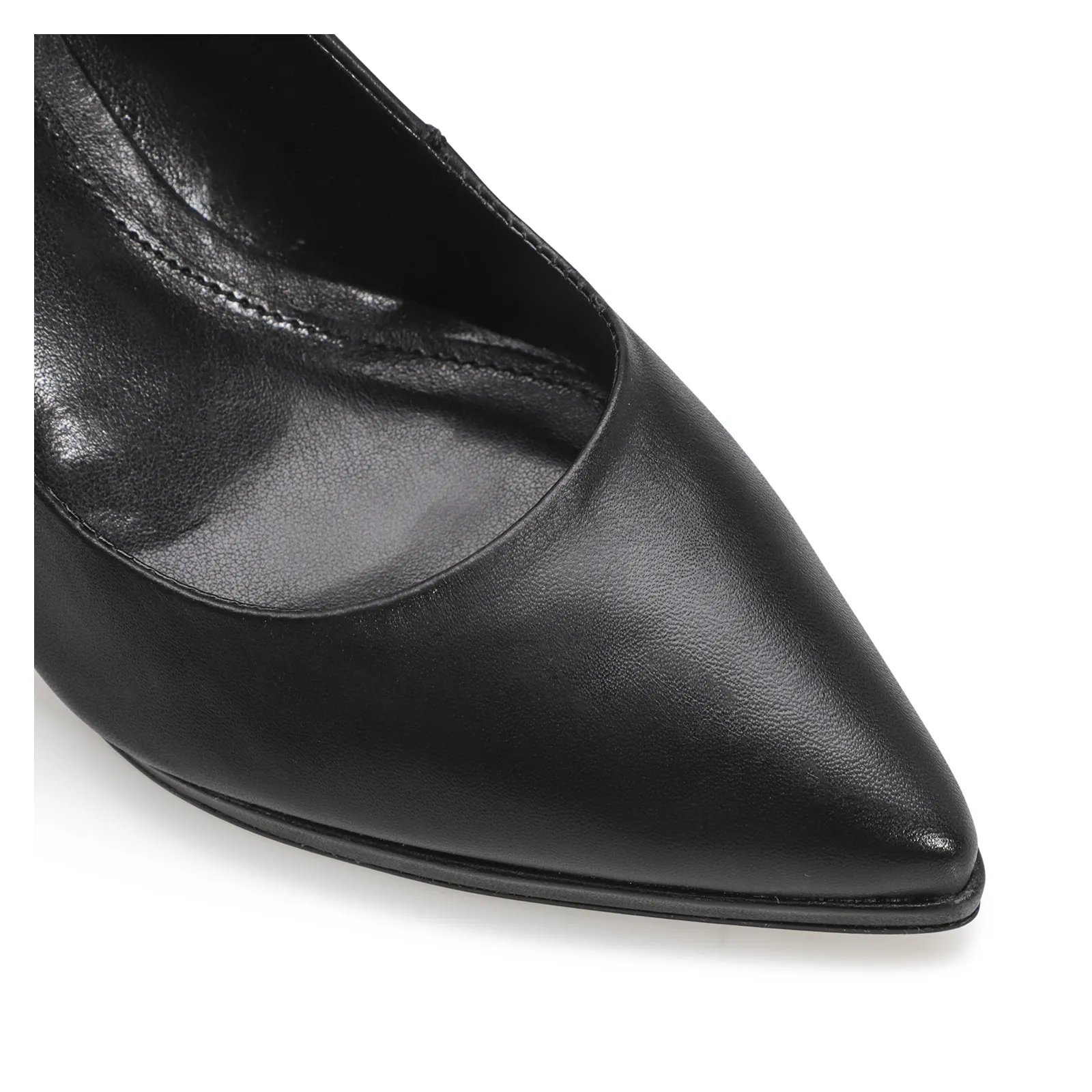 Scarpin Couro Preto