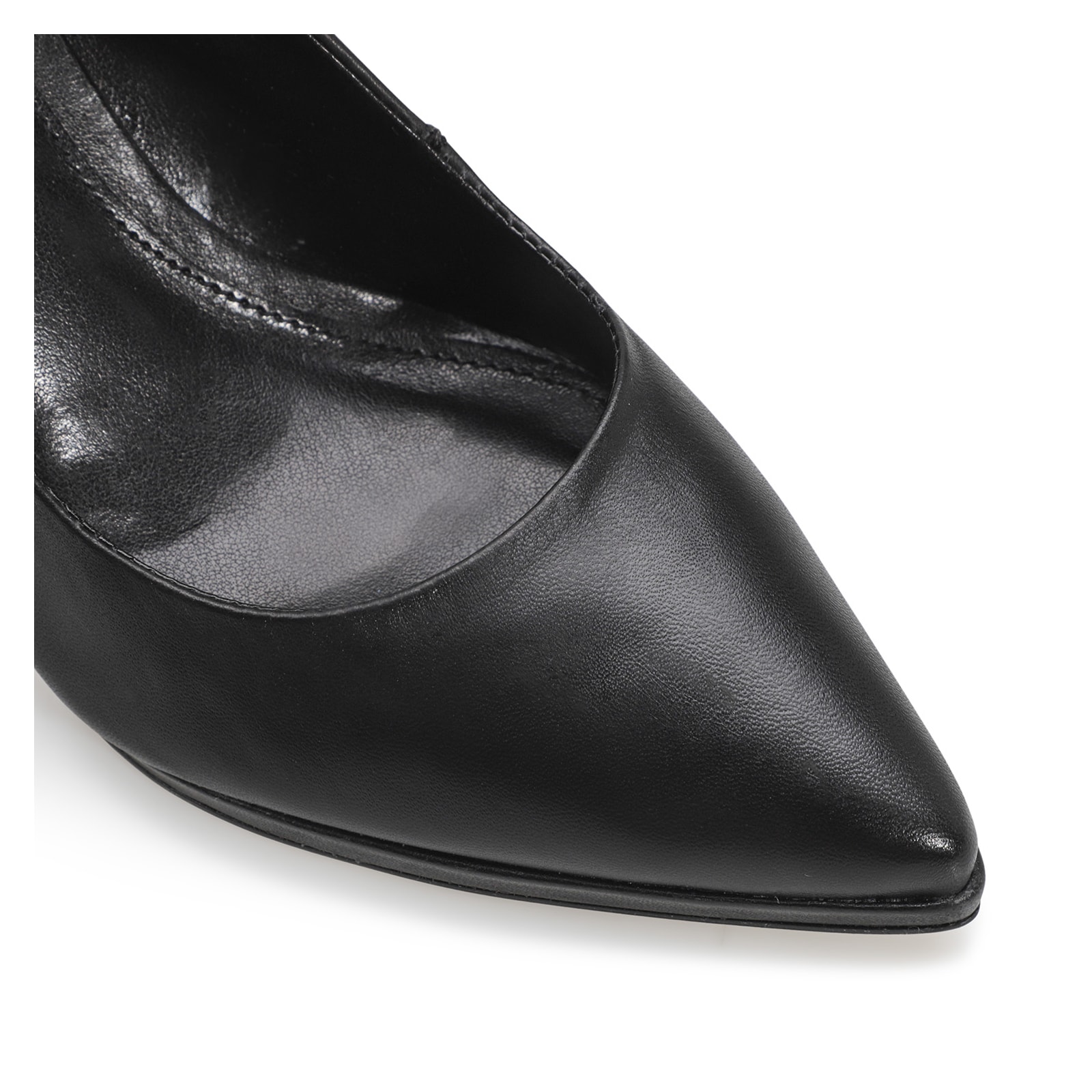 Scarpin Couro Preto
