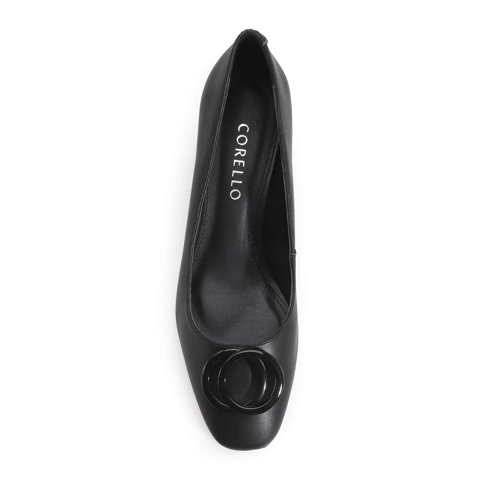 Scarpin Couro Preto