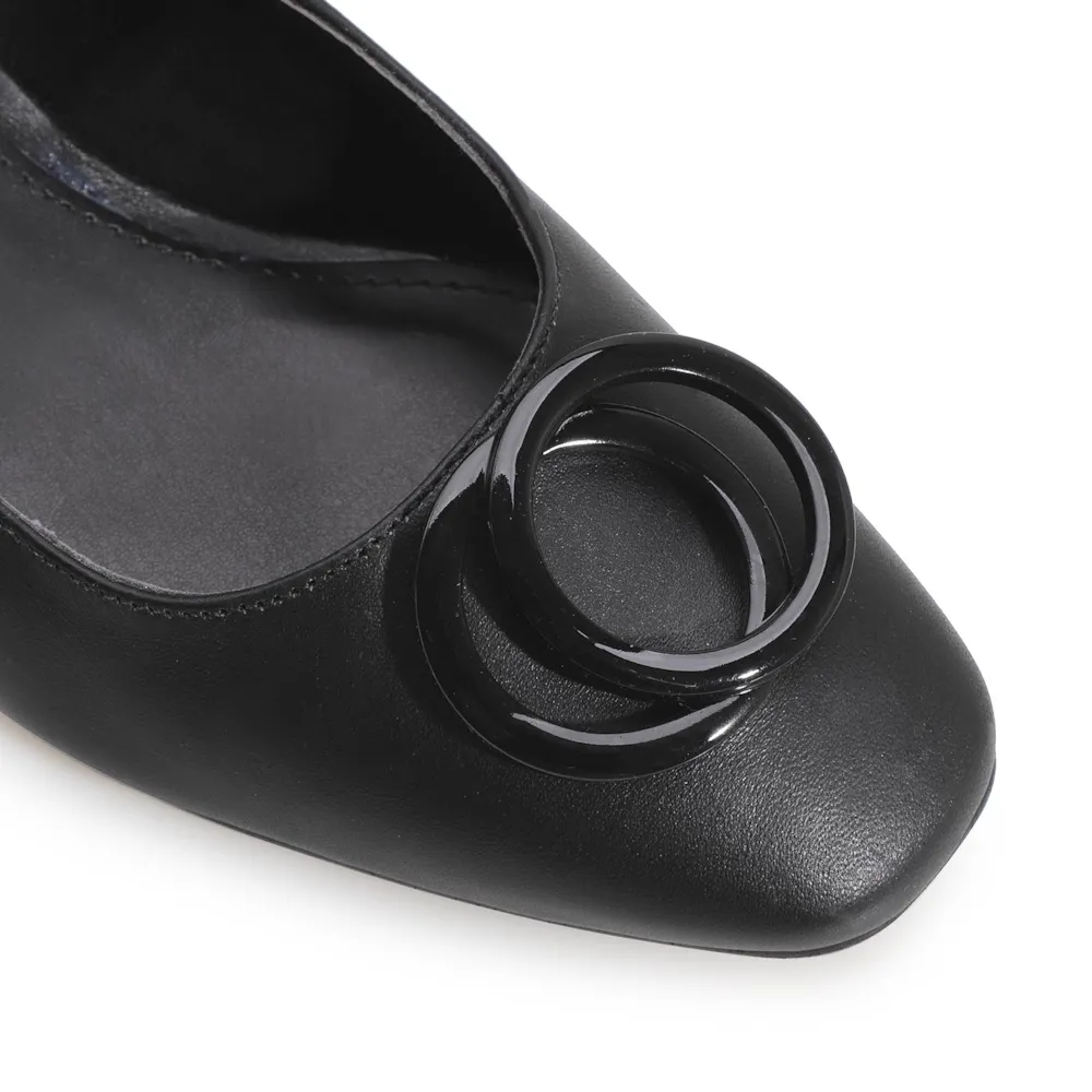Scarpin Couro Preto - imagem 6