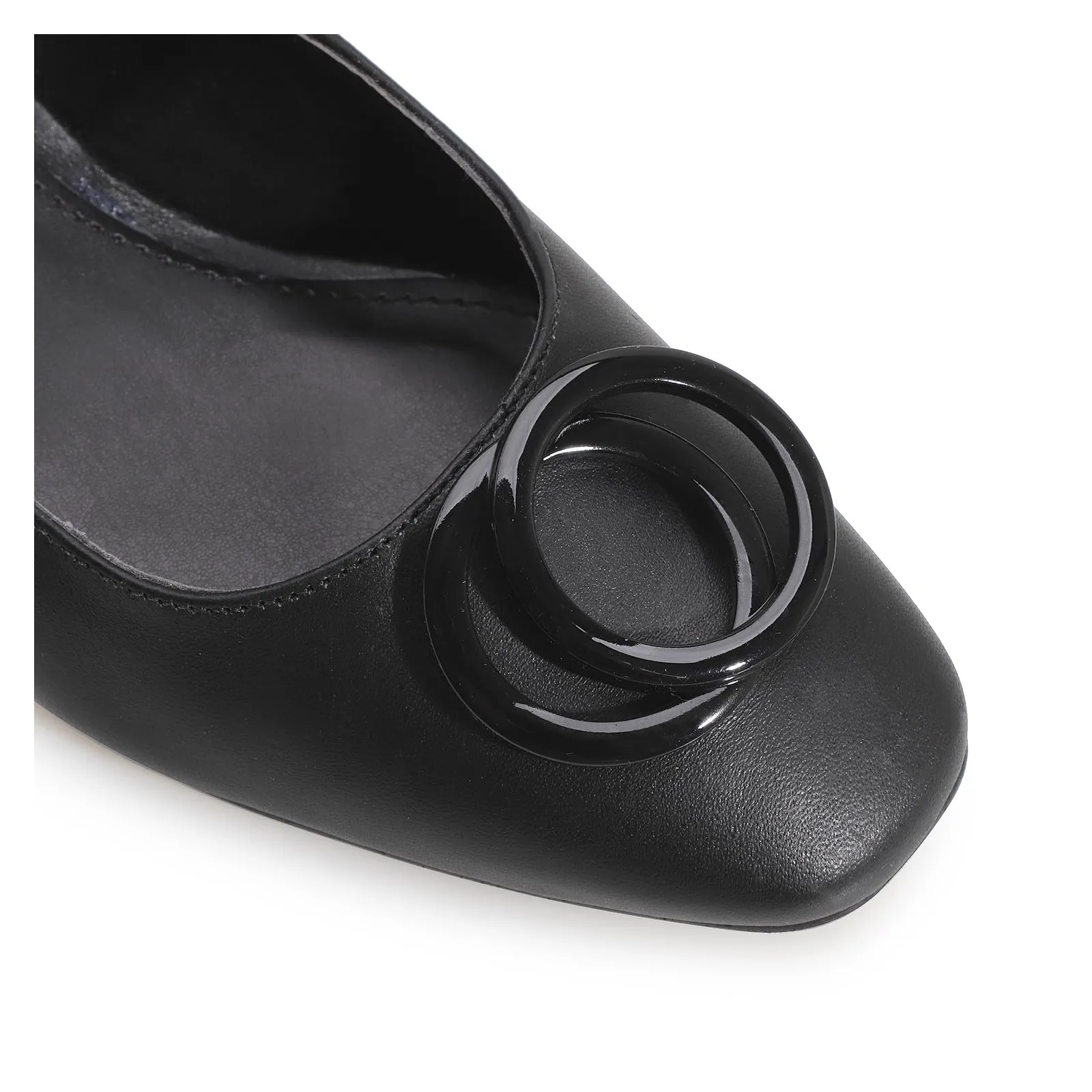 Scarpin Couro Preto