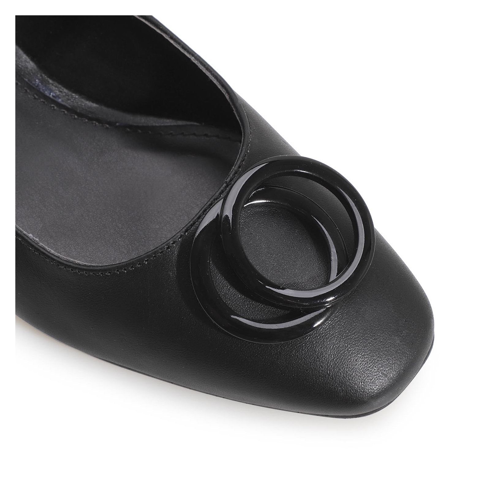 Scarpin Couro Preto