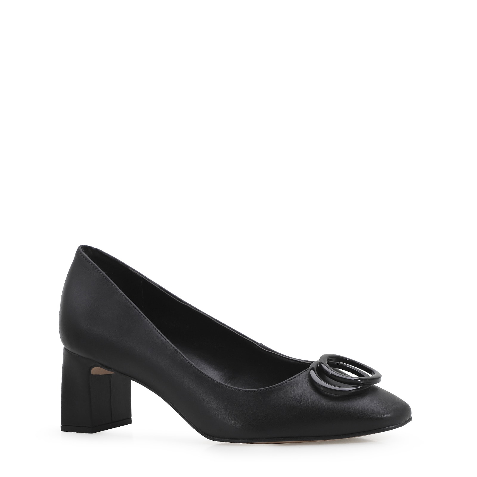 Scarpin Couro Preto