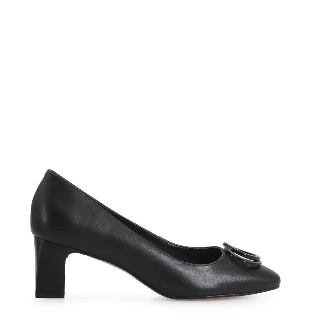 Scarpin Couro Preto - imagem 2