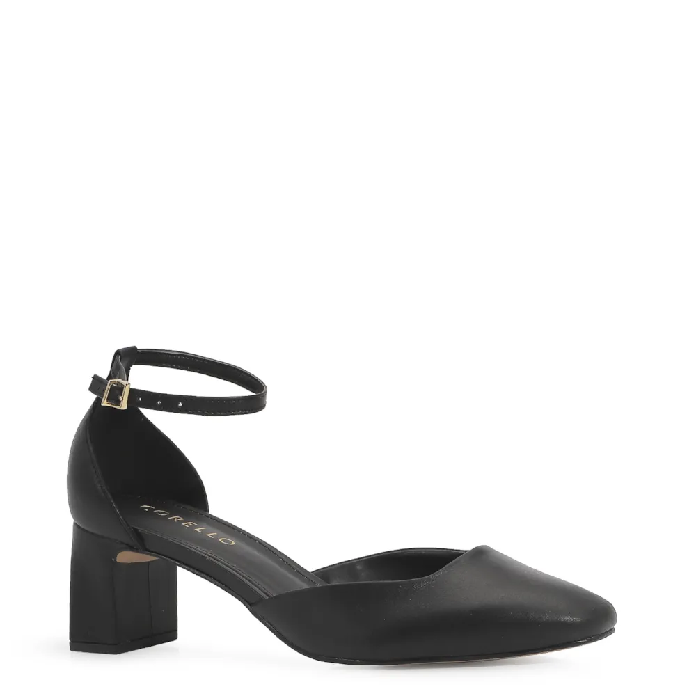 Scarpin Couro Preto