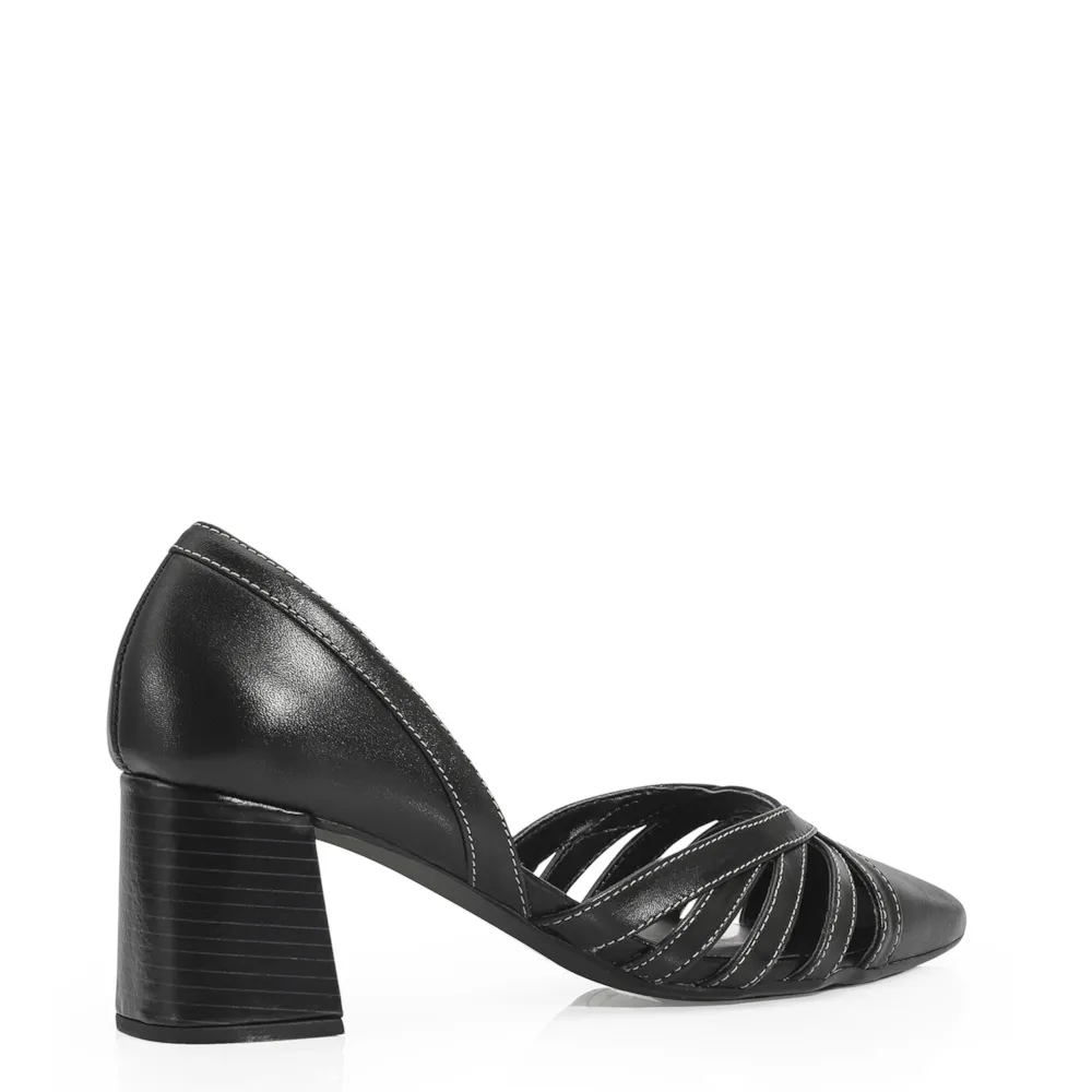 Scarpin Couro Preto - imagem 3