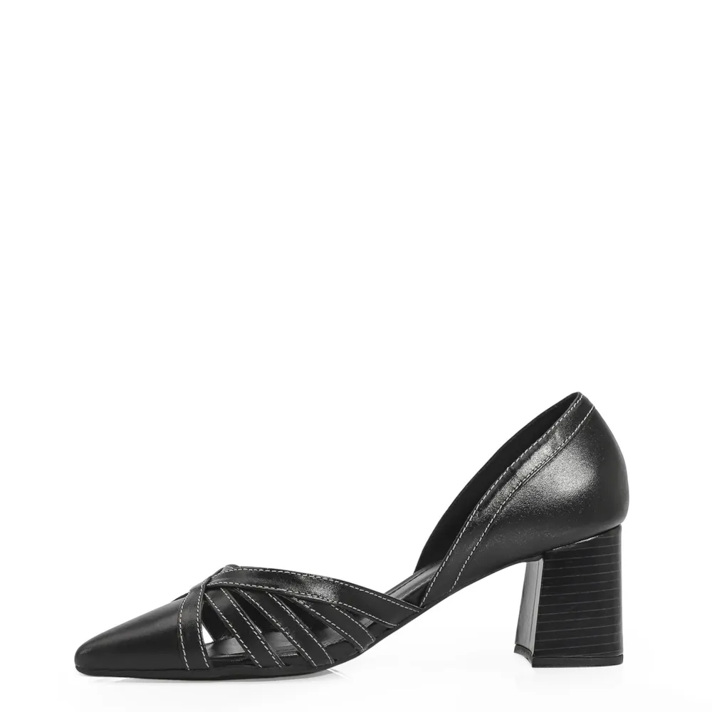 Scarpin Couro Preto - imagem 4