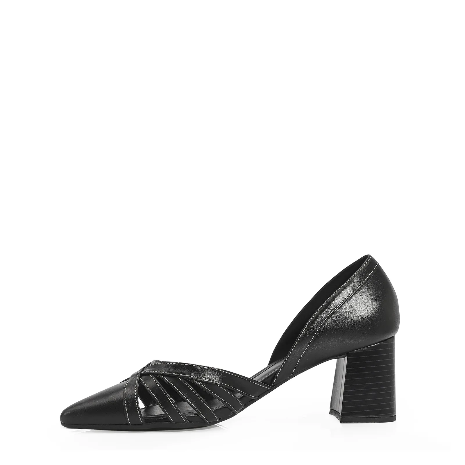 Scarpin Couro Preto