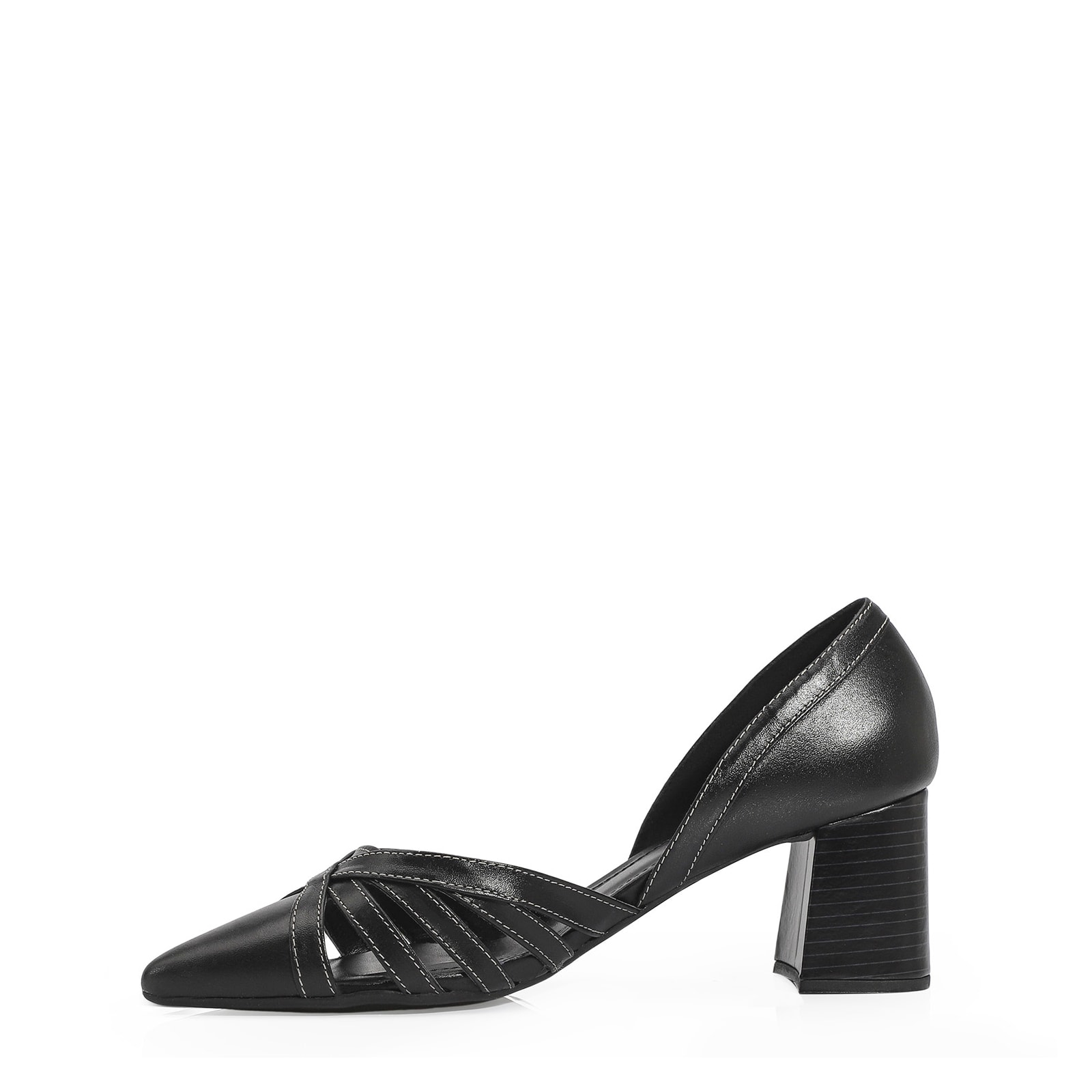 Scarpin Couro Preto