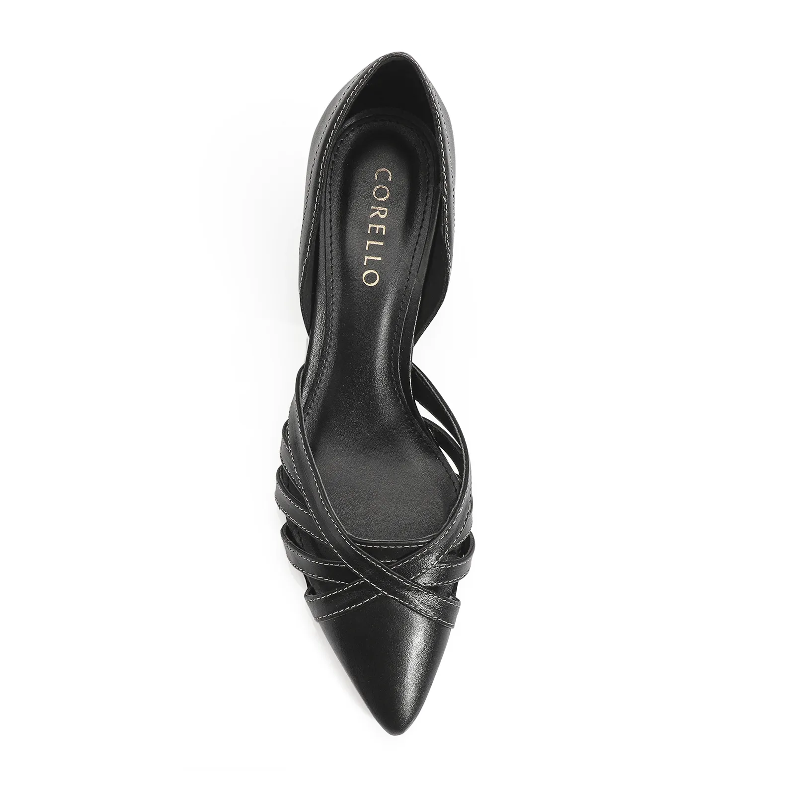 Scarpin Couro Preto