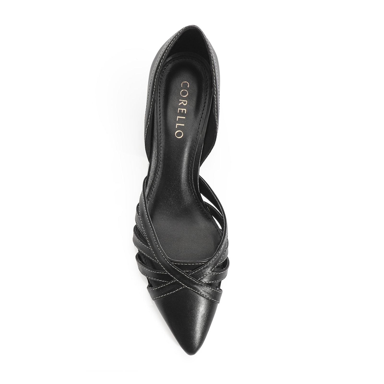 Scarpin Couro Preto