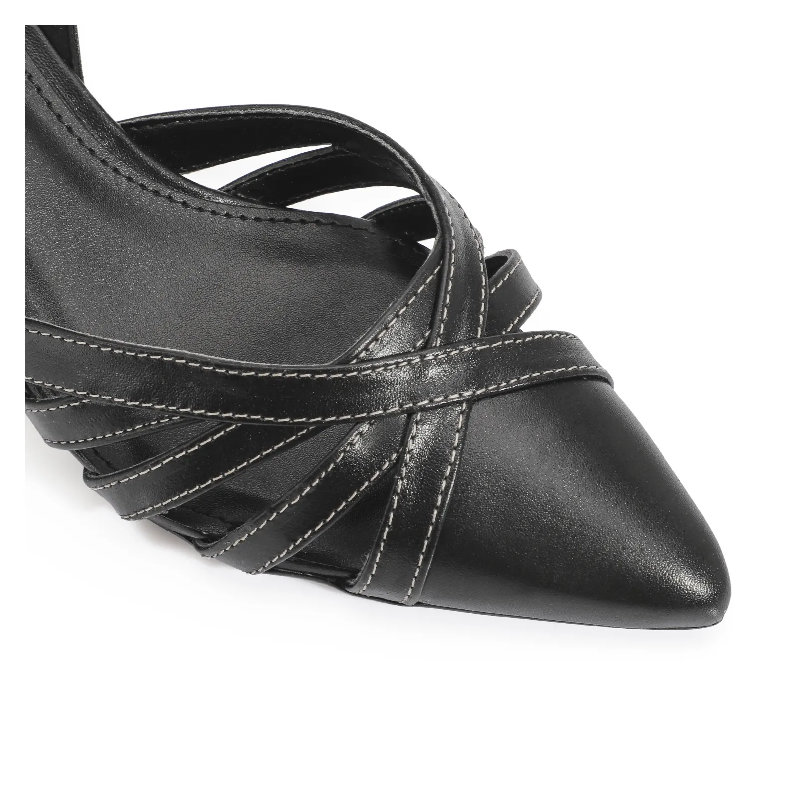 Scarpin Couro Preto
