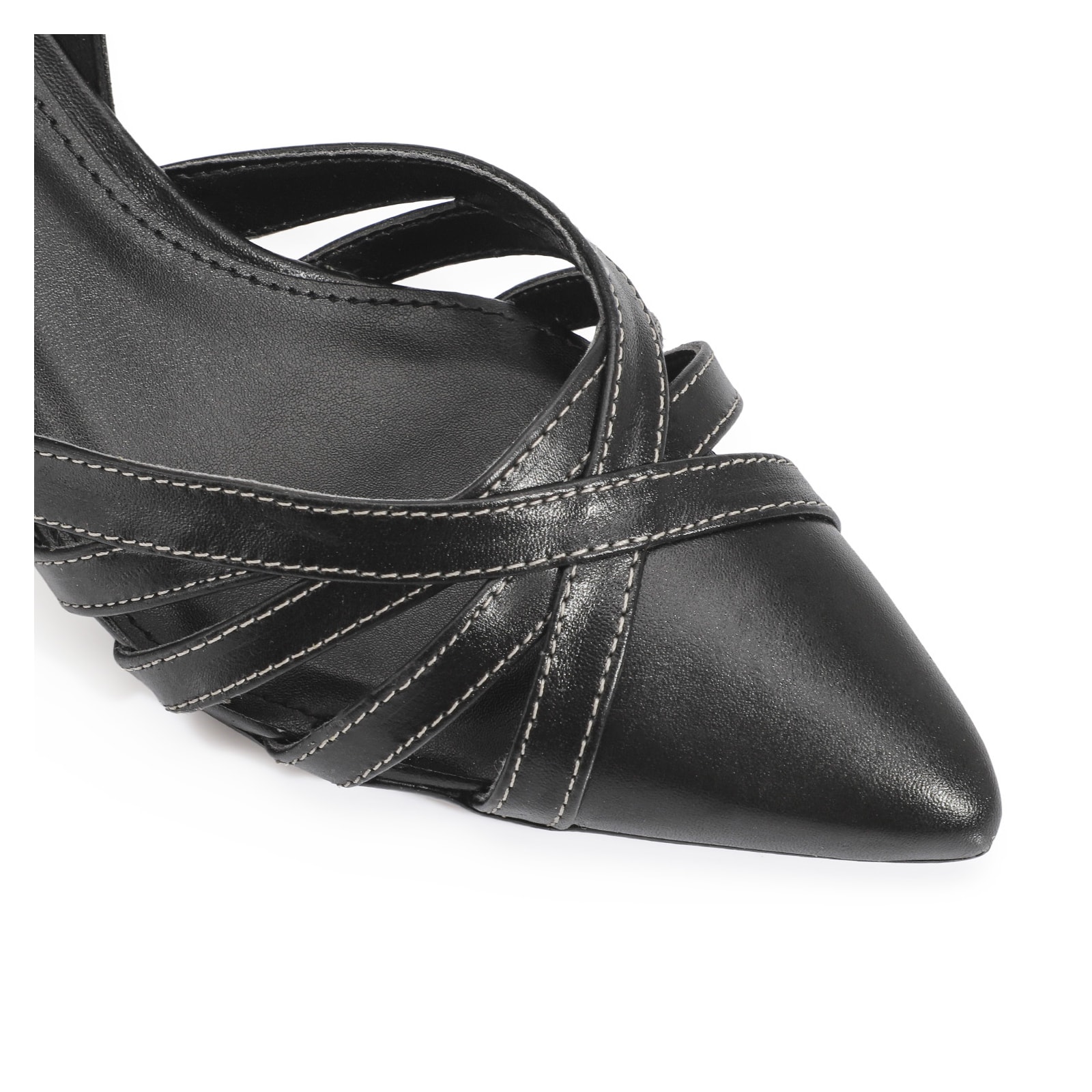 Scarpin Couro Preto