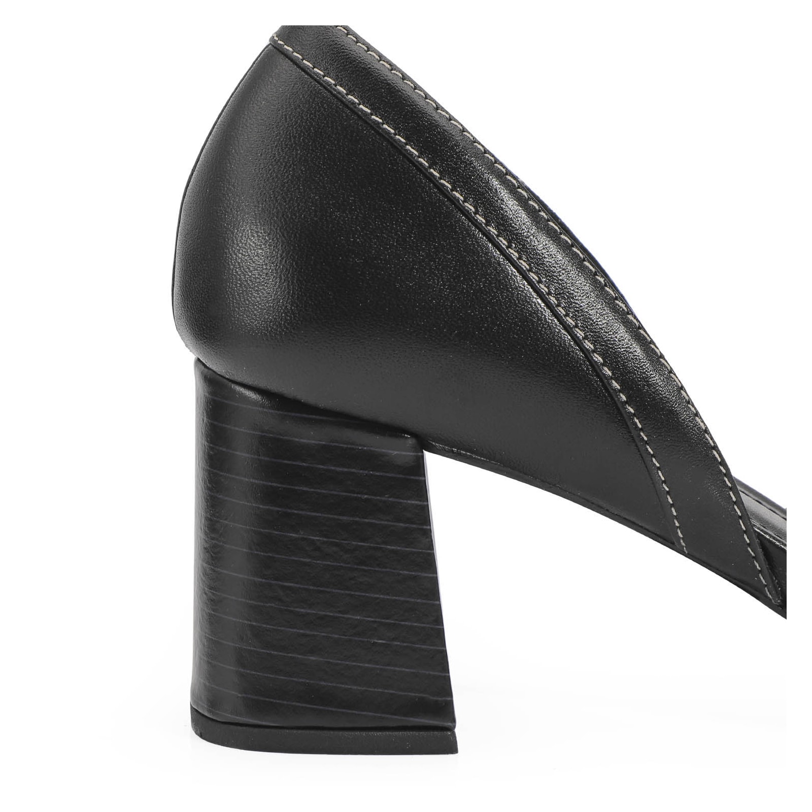Scarpin Couro Preto