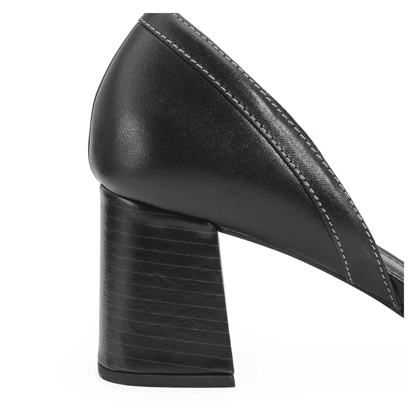 Scarpin Couro Preto