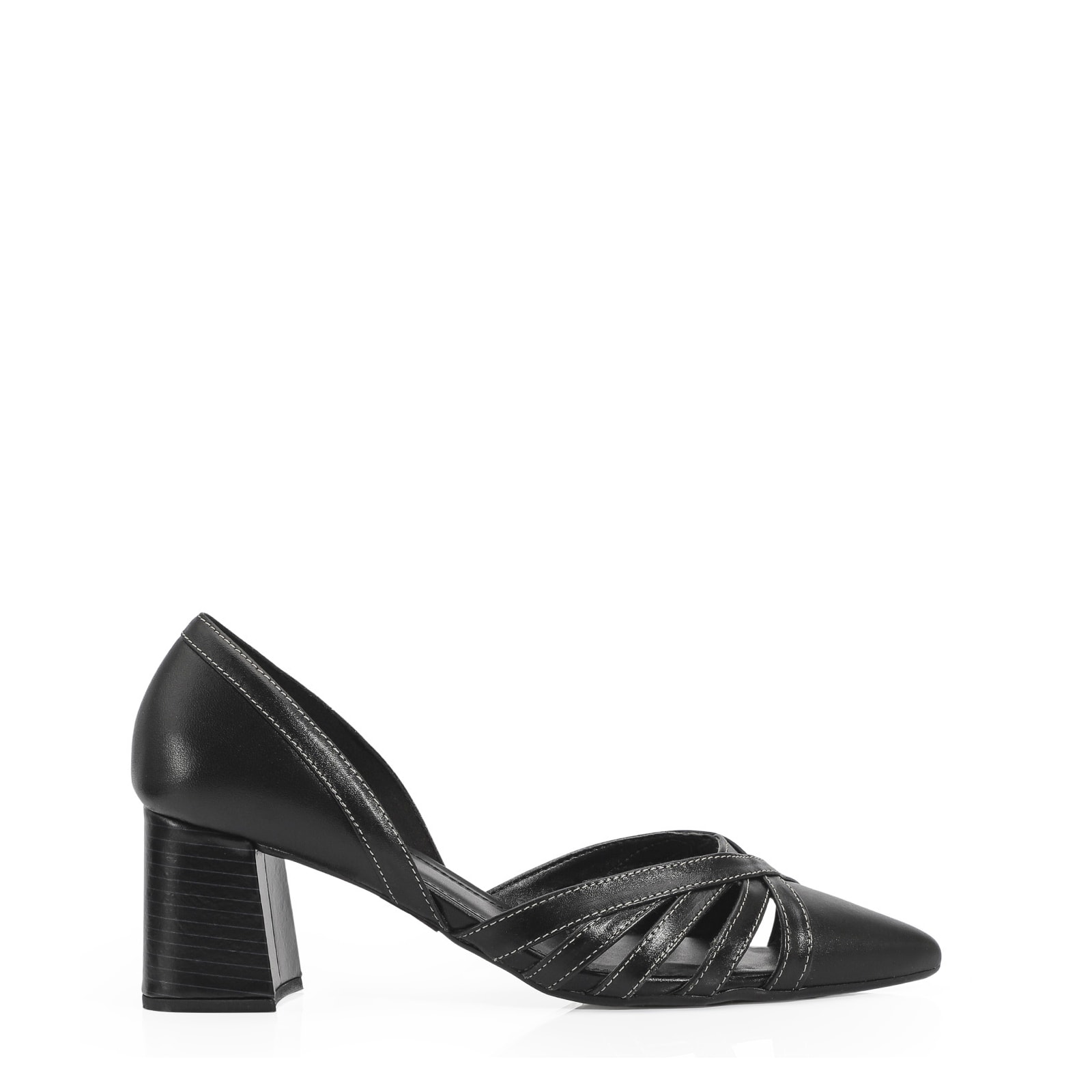 Scarpin Couro Preto
