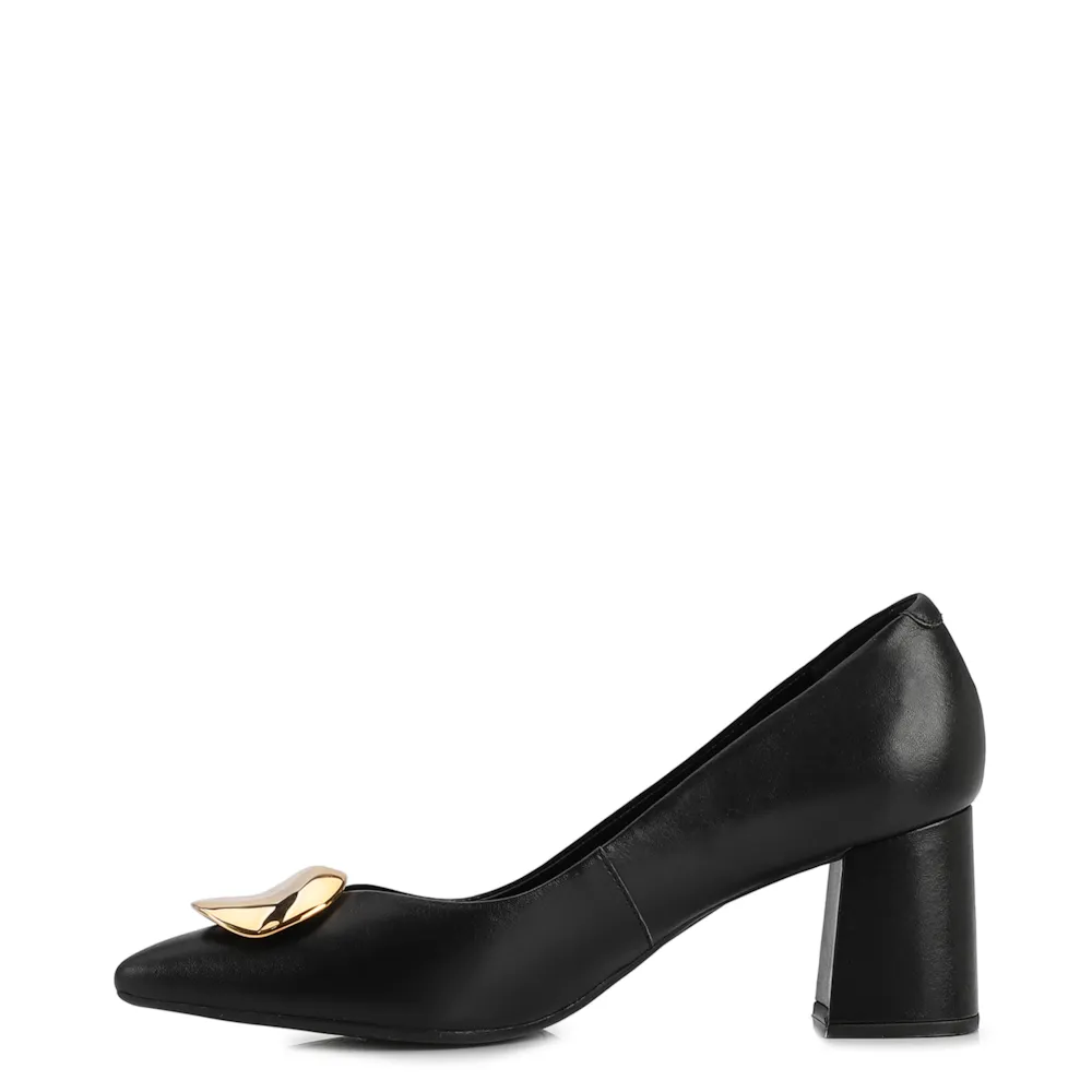 Scarpin Couro Preto - imagem 4