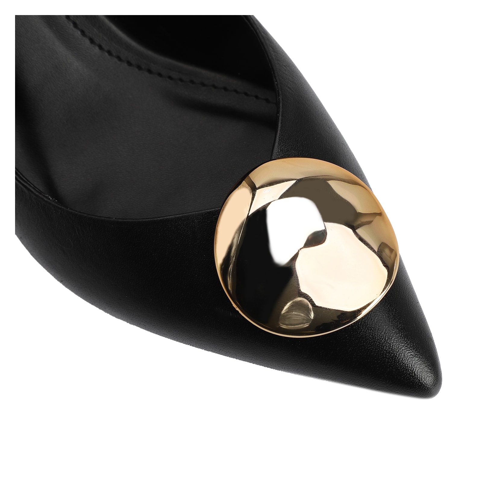 Scarpin Couro Preto