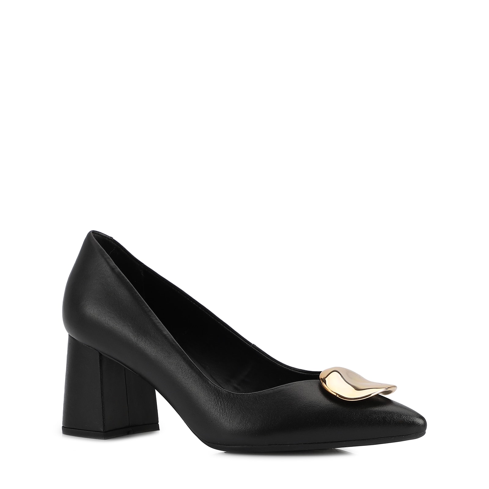Scarpin Couro Preto