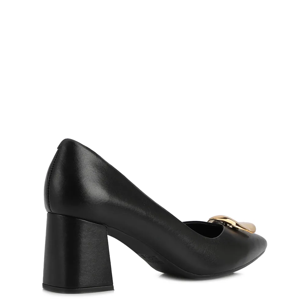 Scarpin Couro Preto - imagem 3