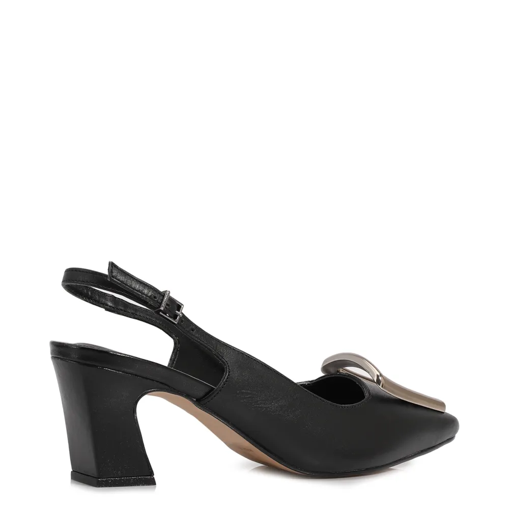 Scarpin Couro Preto - imagem 3