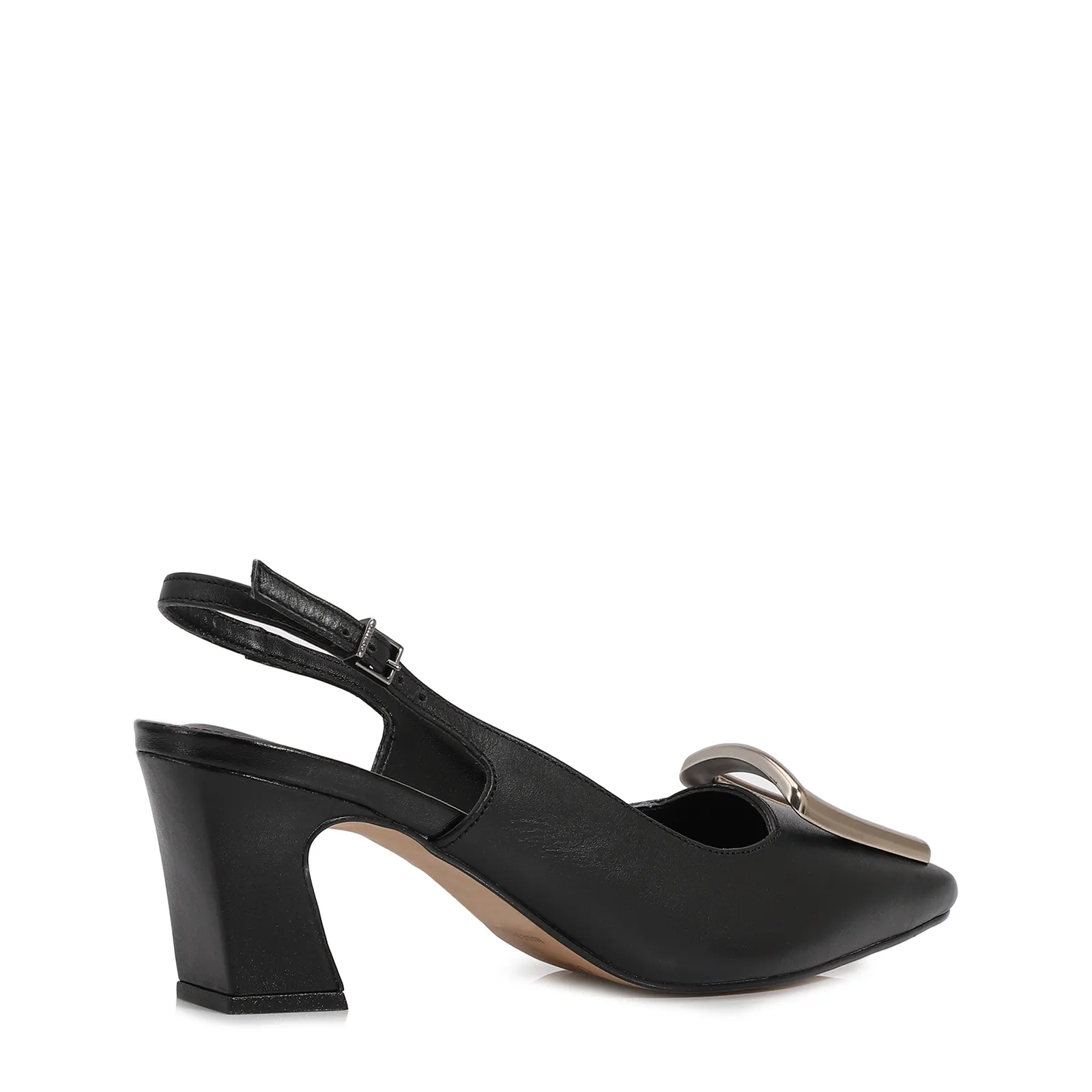 Scarpin Couro Preto