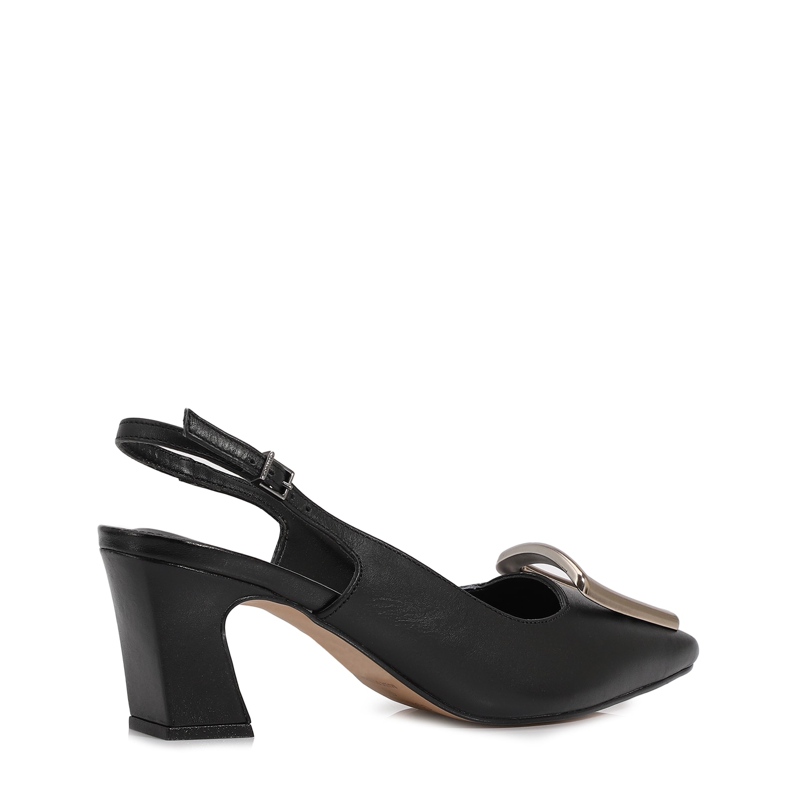 Scarpin Couro Preto
