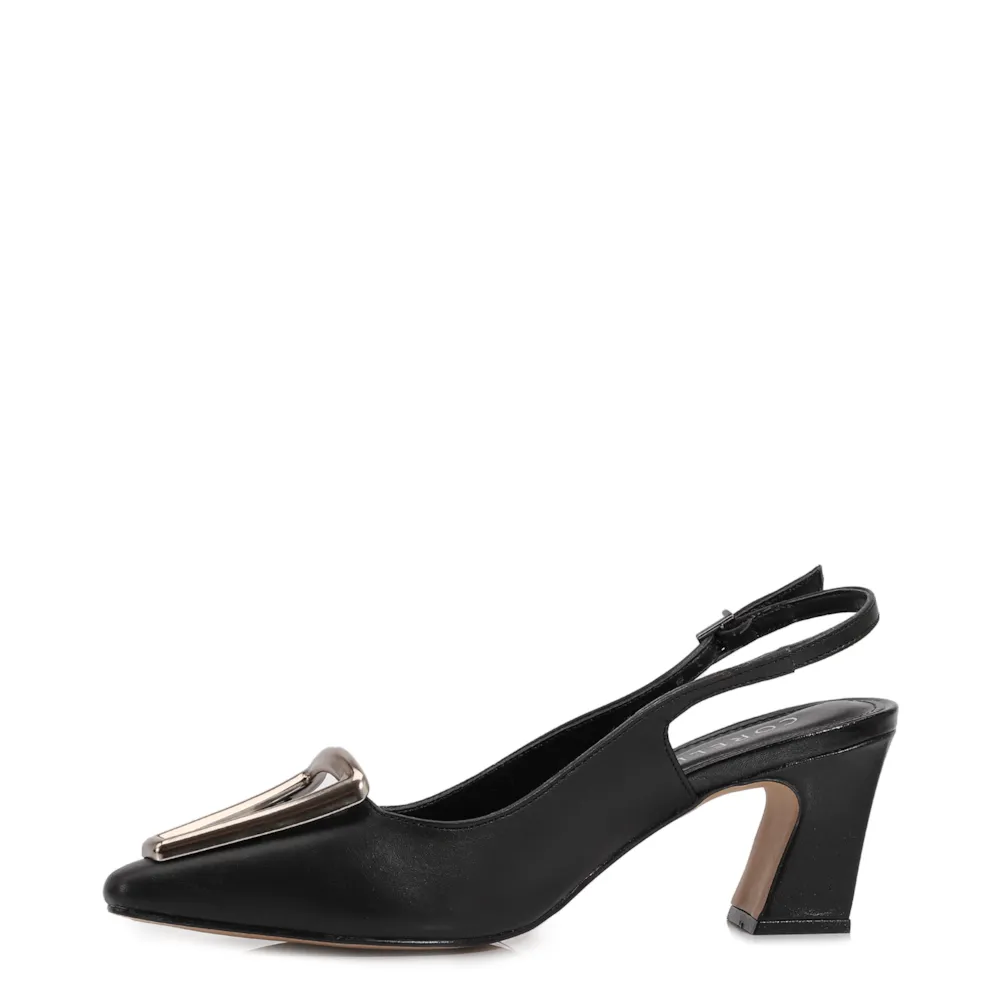 Scarpin Couro Preto - imagem 4